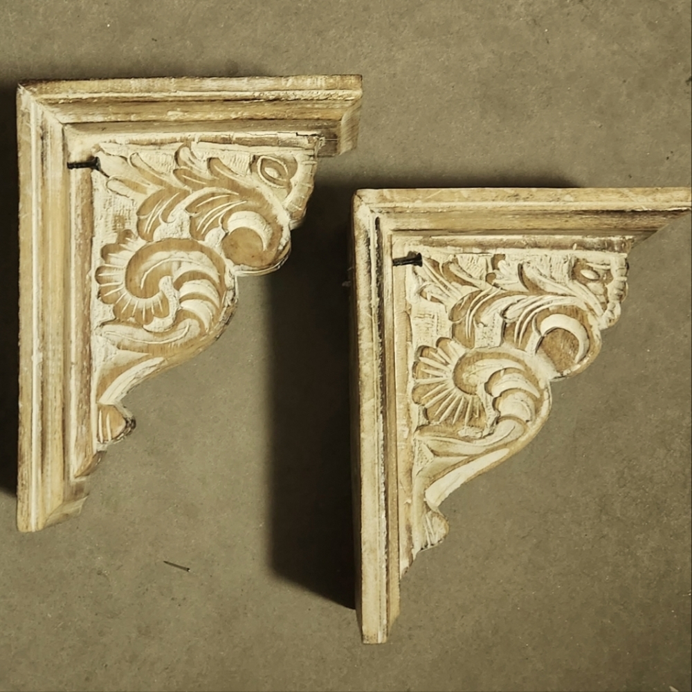 Vintage Ornamental Corbels (Set Of Two)